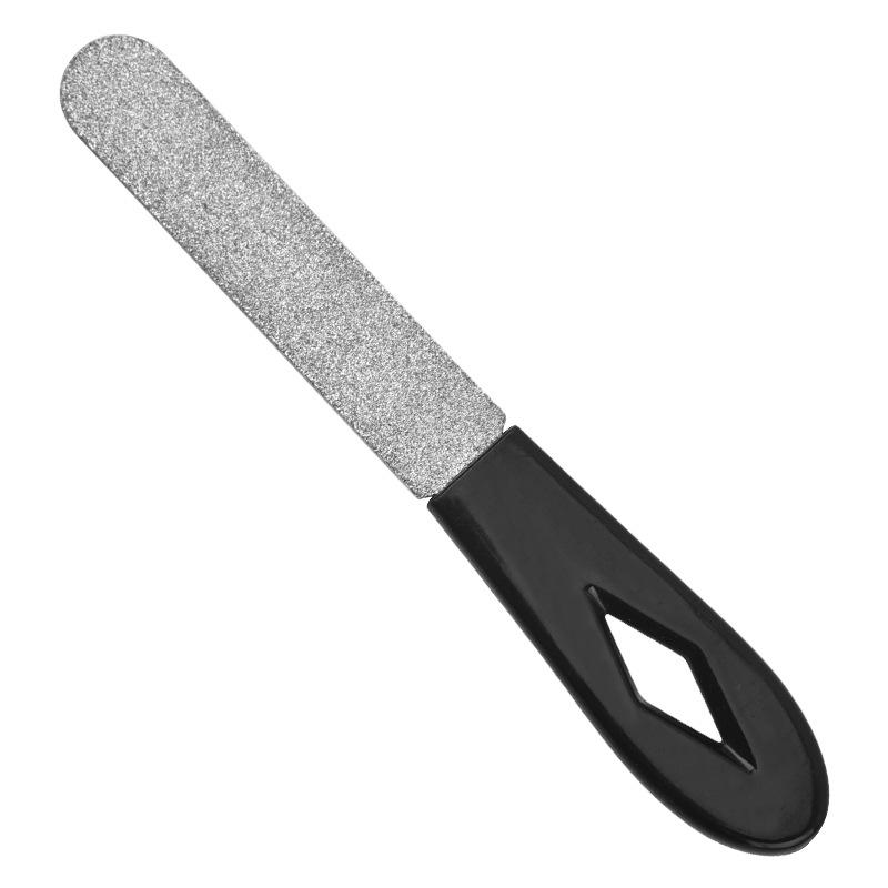 Double Sided Stainless Steel Nail File Sanding Nail Art Buffer Manicure Pedicure Tool, For Toenail& Foot Clean