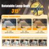 A23I-LED Book Light USB Rechargeable Desk Clip Night Light Mini Rotatable Table Lamp Portable Reading Light For In Bed