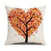 New Household Products Oil Painting Love Tree Linen Pillowcase Gift Sofa Bedroom Cushion Waist Pillowcase