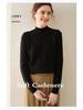 Women's High Neck Cashmere Knit Sweater - Thickened Loose Fit Pullover for Autumn/Winter