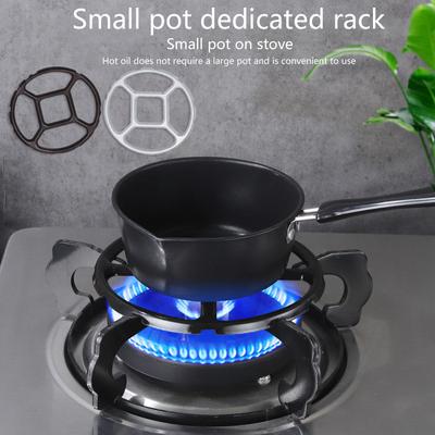 1Pc Kitchen Diy Accessories Wok Pan Support Rack Small Stove Pot Burners Wok Auxiliary Support Gas Round Bottom Stand