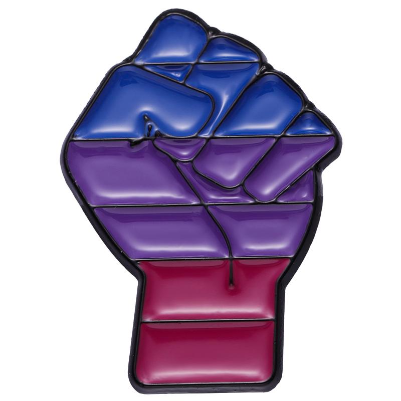 LGBT Faust Emaille Anstecknadeln Individuell Lesbisch Gay Bi Trans Asexuell Pan Anstecker Reversabzeichen Pride Regenbogen Schmuck Geschenk für Liebende