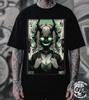 Anime Demon Girl T-Shirt, Gothic Dark Art Tee