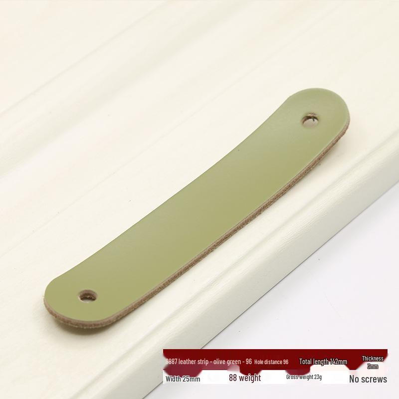 Nordischer Leder-Ziehgriff für Kleiderschrank, Schublade, Koffer oder Kiste