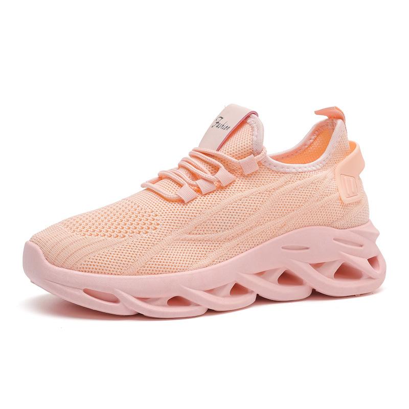 Label 2025 new foreign trade women's shoes soft sole comfortable casual fashion sports shoes breathable fly woven mesh shoes
