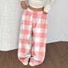 Women's Casual And Fashionable Printed Elastic Waist Loose Wide Leg Pants