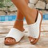 Wedge Heel Women's Slippers Wish New Hollow Platform Women's Shoes Summer Wear Beach Sandals