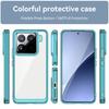 For Xiaomi 15 Pro Phone Case WANLONFENG XC Series TPU Acrylic Cover with Tempered Glass (Big Lens Hole)
