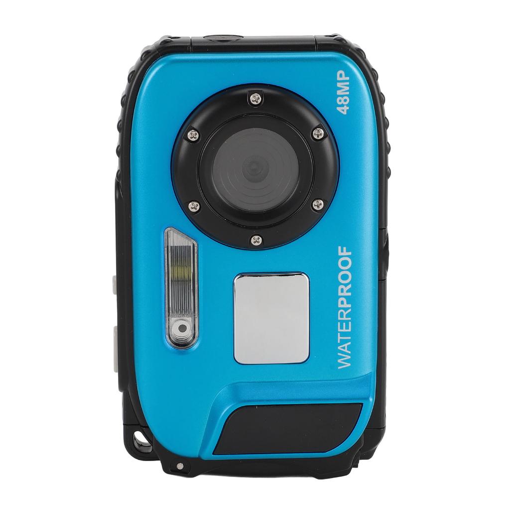 Diving Camera 1080P 48MP Anti Shake 5m Water Proof Underwater Camera with 2.4 Inch Color Screen 32G Memory Card Autofocus 630mAh Face Recognition