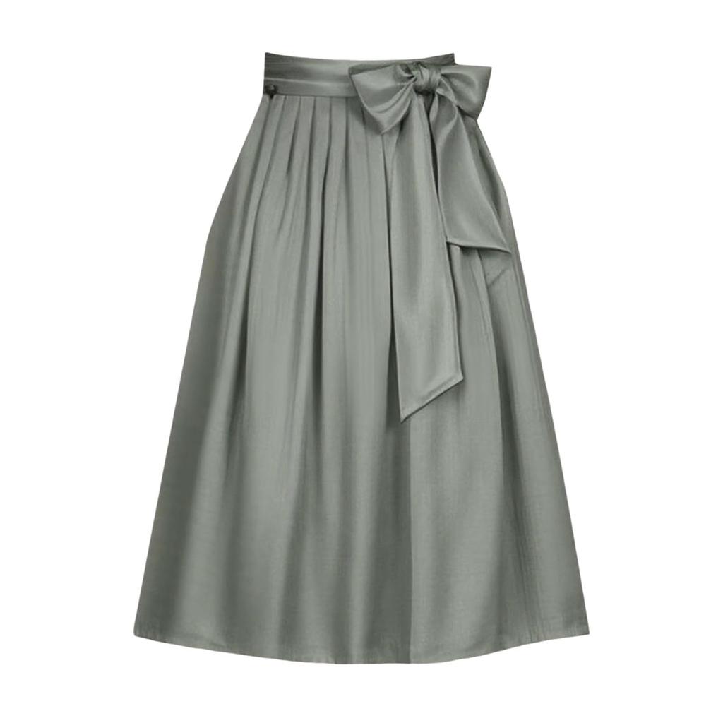 Women's Fashion Solid Color German Traditional Bavarian Beer Festival Retro Strap Pleated Skirt Half Apron