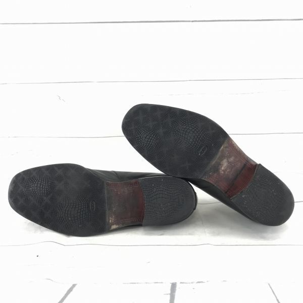 Königliches Leder U-Spitze Lochschnitt Schwarz Vibram 26.0(GEBRAUCHT)