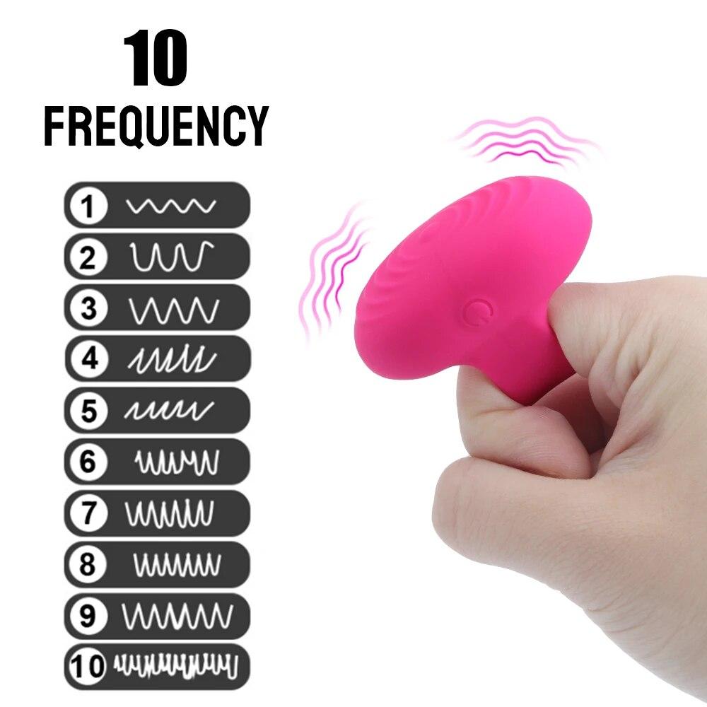 Vibratori cu deget cu strapon pentru femei Stimulator de clitoris pentru mamelon Jucării sexuale vaginale anale Masturbator feminin Discret mic în buzunar