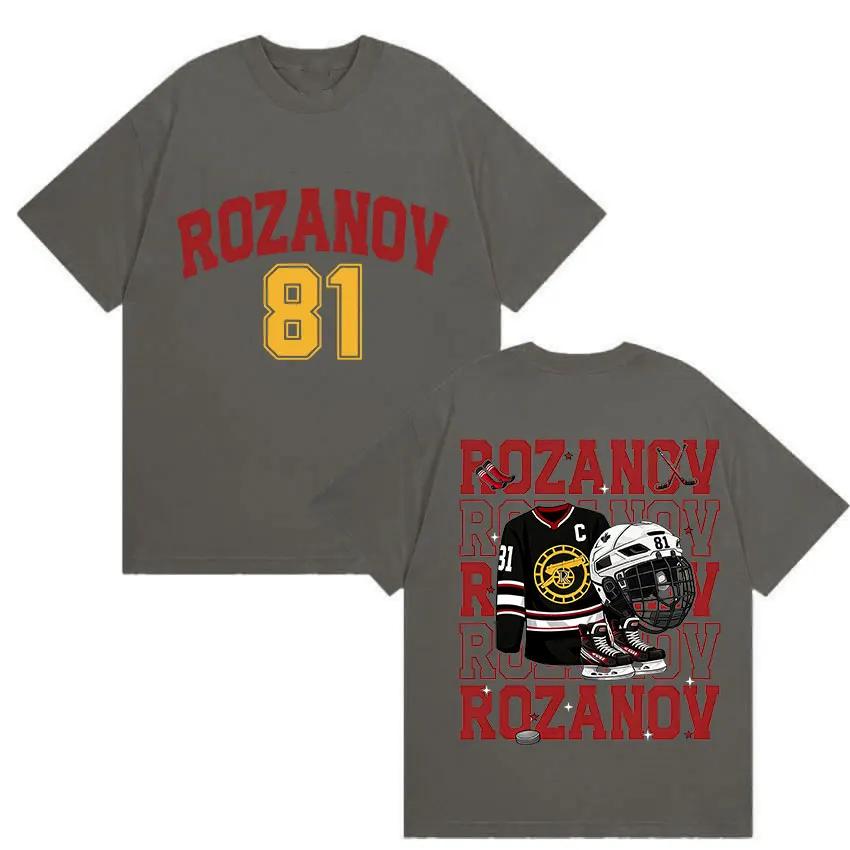 Ilya Rozanov 81 Boston Raiders T-Shirt Erbitterte Rivalität Harajuku Hohe Qualität Retro T-Shirts Herren Damen Baumwolle Kurzarm T-Shirt