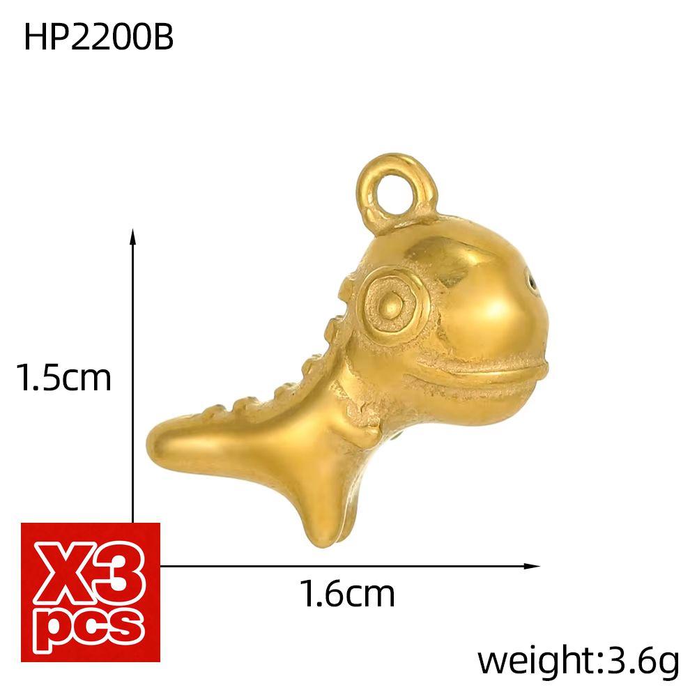 CARLIDANA Neuankunft Mode Edelstahl 3D DIY Obst Donut Anhänger Eiscreme Anhänger für Halskette Vergoldeter Schmuck