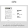 Doodle Hangul Clear Sticker Pack / Back to School Transparent Korean Alphabet Sticker Set for Journaling Planner Photo Card Deco K-Stationery