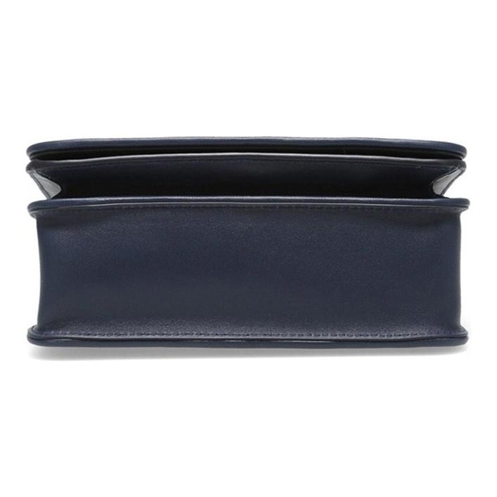Tory Burch Fleming Quilted Leather Plaid Flap Shoulder Crossbody Bag Medium Women Bags Dark-Blue 73125-403