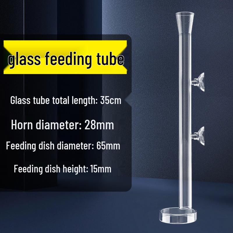 

Стеклянная трубка-кормушка для рыб с высокой прозрачностью: Точное кормление креветок и мелких рыб, предотвращает разбрасывание корма.