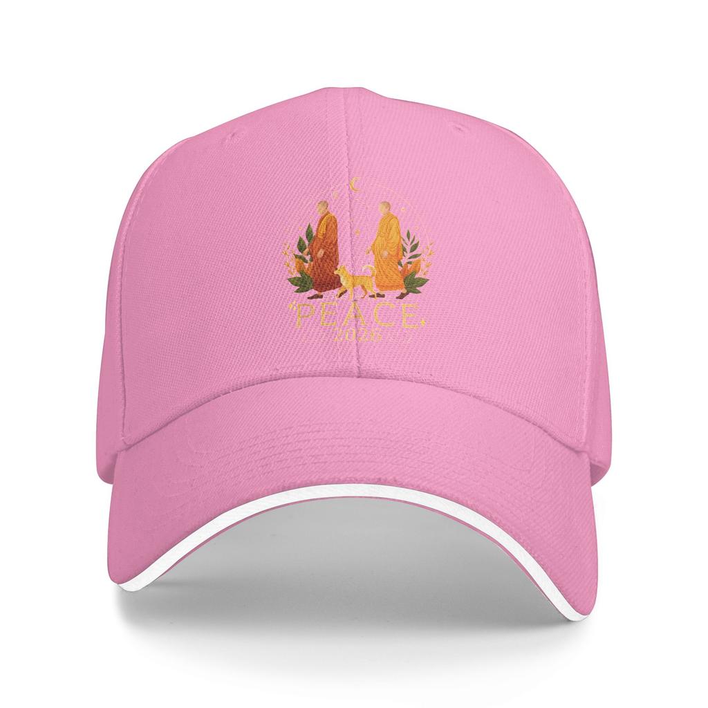 Summer Casual Baseball Cap Walk for Peace Monks Journey 2026 with Dog Meditation Hunting Camping Hip Hop Hats Men Baseball Caps