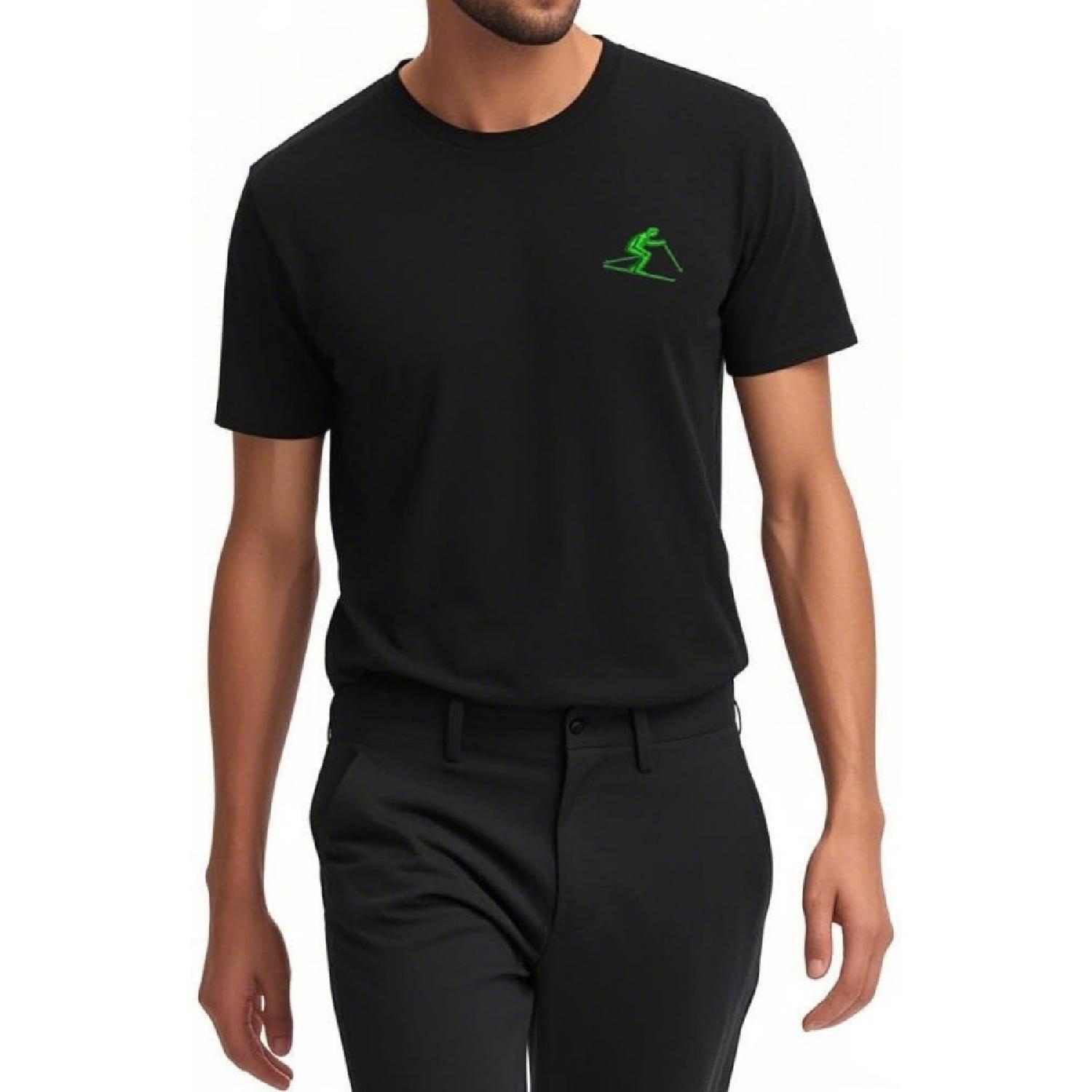 

Juiwuerqi Men s Classic T Shirts Skating Embroidered Short Sleeve Casual T-Shirts for Men XXXXXL чорний