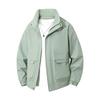Jaqueta Masculina de Cor Sólida para Primavera e Outono Jaqueta Versátil Casual com Capuz Jaqueta Masculina de Roupa de Trabalho