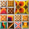 Funda De Almohada Geomtrica Naranja, Decoracin Moderna Para El Hogar, Sala De Estar, Oficina, Sof, Funda De Cojín