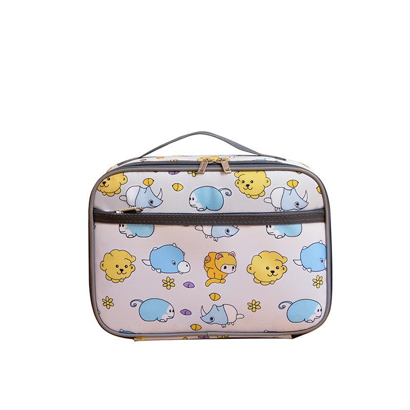 Kids Lunch Bag Insulated Large Capacity Lunch Box Bag for Kindergarten Backpack Storage Dinosaur Style