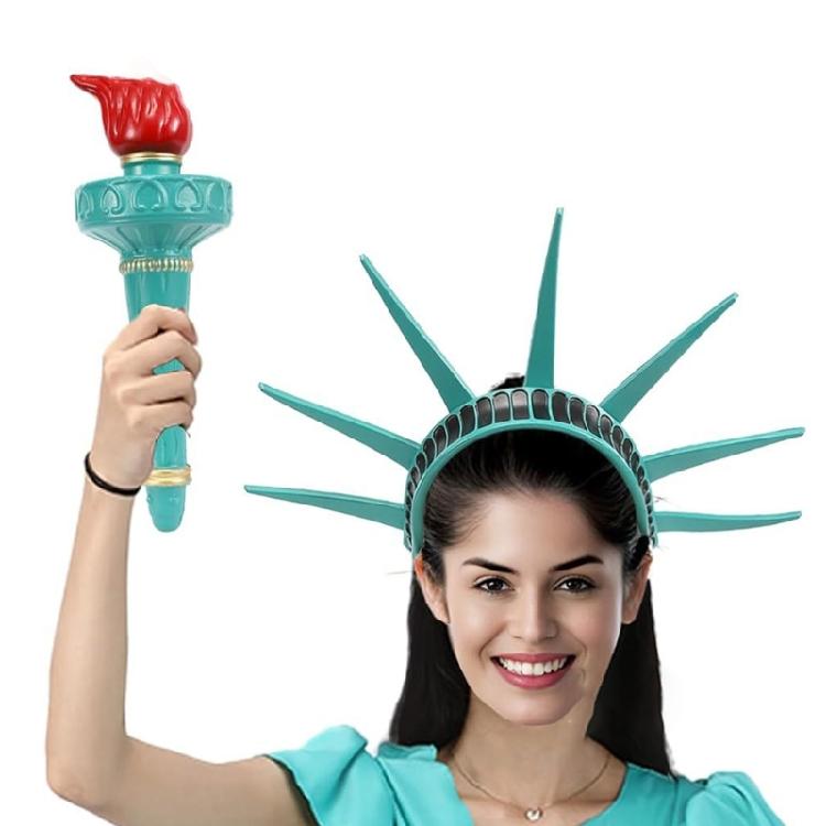 Festives Liberty Goddesses Crown Women's Halloween Headbands Cosplay Headpiece for Birthdays and Event