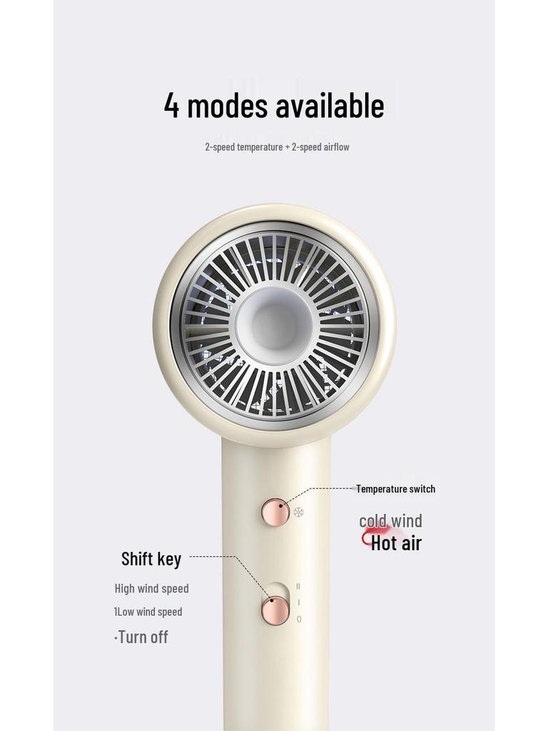 High-Speed Negative Ion Hair Dryer 110,000 RPM High-Power For Home Use