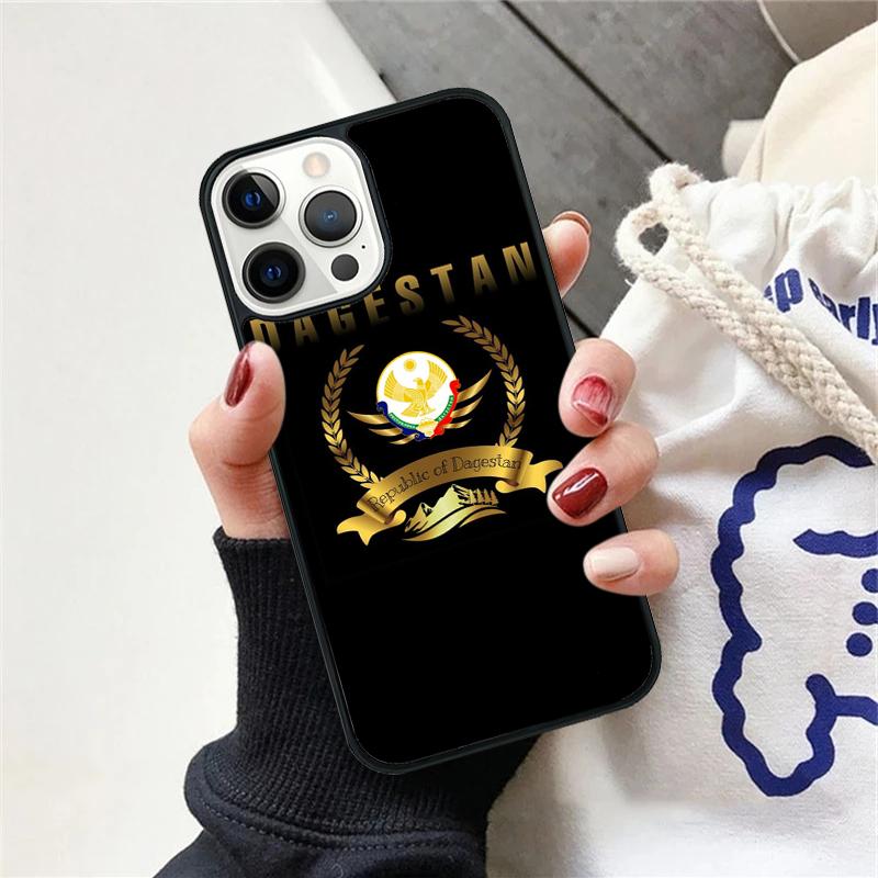 

Dagestan National Flag Phone Case For iPhone 17 Air 15 16 Cover 11 13 14 Pro Max 12 Plus Max Fundas iPhone 15pro