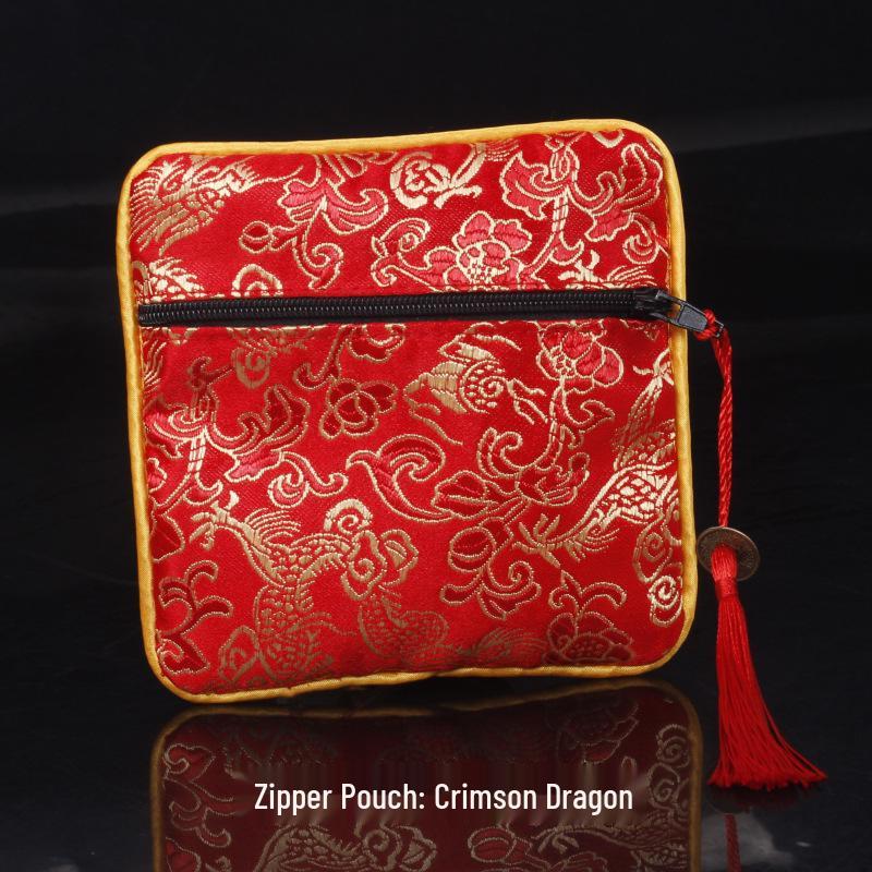 Chinese Osmanthus Embroidered Silk Brocade Sachet - Ethnic Style