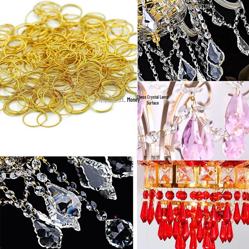 Stainless Steel 11MM Connecting Ring for DIY Crystal Chandelier Beaded Curtain Accessories