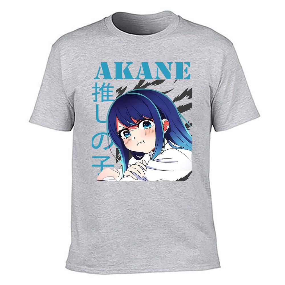 Unisexs Pure Cotton Tshirt Oshi No Ko Akane Kurokawa Anime Print Casual Short Sleeve Tee