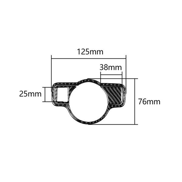 Carbon Fiber Texture ABS Headlight Switch Frame (Type A)