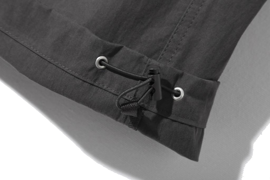 BASEMOMENT Cn Wide Parachute Pants Charcoal