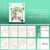 Watercolor Coloring Book with 12 Colors Paint Cakes and Brush Water Color Paper Book Paint Set Watercolor Painting Beginners Set
