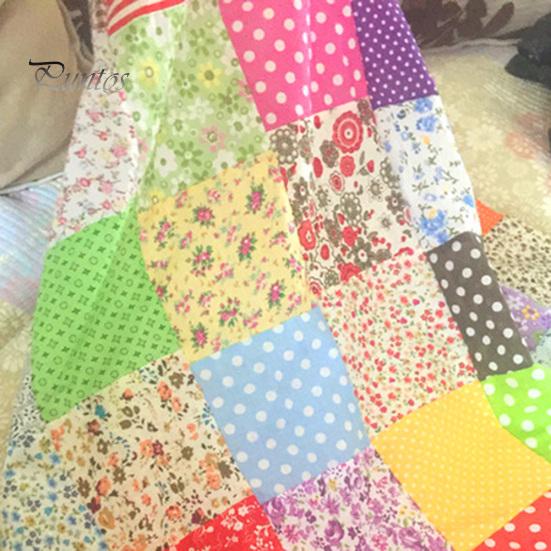 Blumig 5 Stück Druck Punkt 50x50cm Baumwollstoff Patchwork DIY Nähen Quilttuch