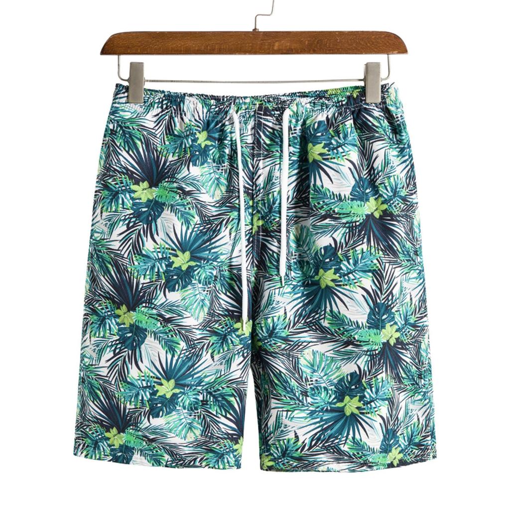 Men's Swim Trunks Quick Dry Beach Surfing Running Swimming Drawstring Shorts