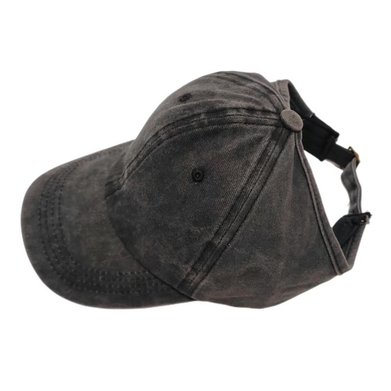 

Шляпа от солнца для девочек Бейсболка с хвостиком Винтажная женская Хлопковая спортивная шляпа Для активного отдыха Рыбалка Охота Кепки Snapback Для дальнобойщиков чёрный