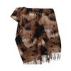 Women Scarf Graffiti Color Block Printed Scarf Autumn Winter Soft Shawl Scarf Outdoor Activities Versatile Accessory