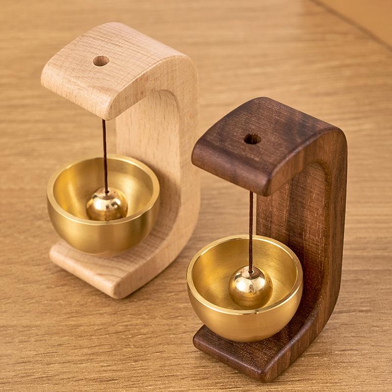 Wooden Doorbell with Gentle Sound, Decorative Entrance Bell Wind Chime, Cute Room Decor Door Hanging