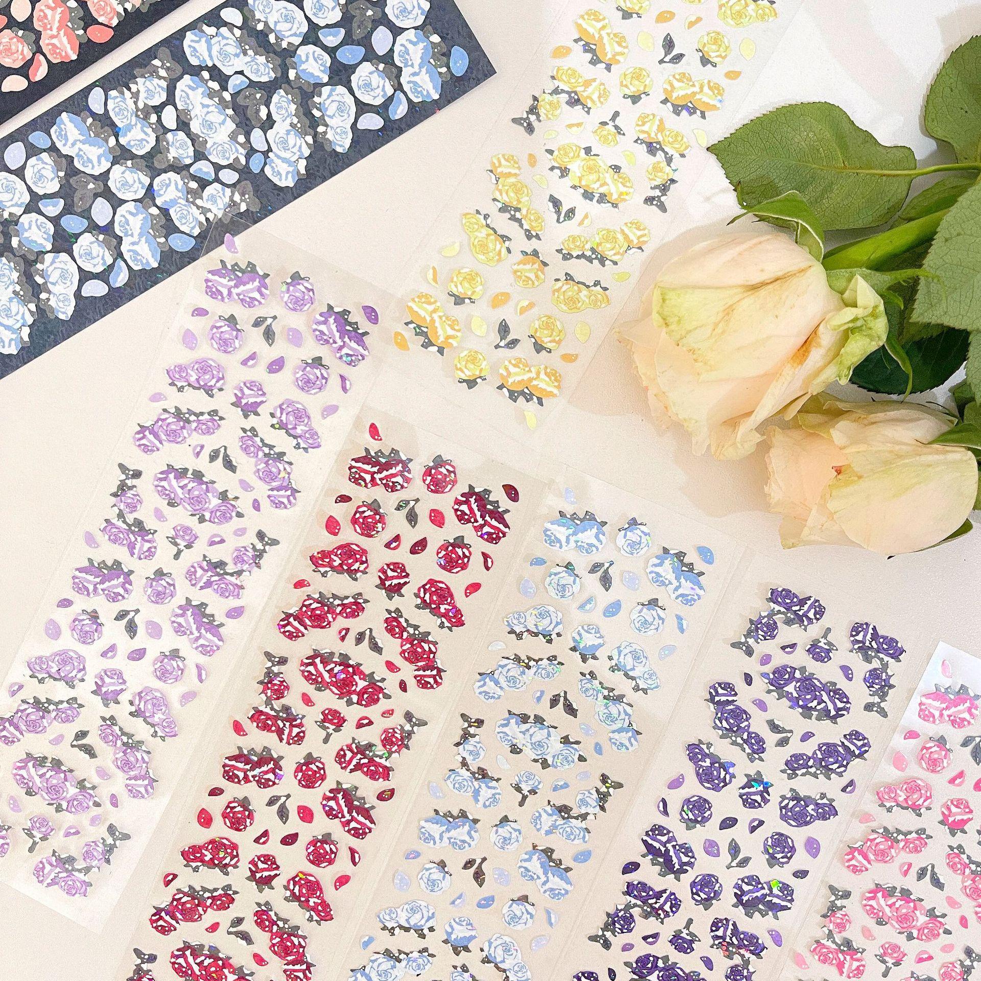 Корейская популярная наклейка с розой — фото 5