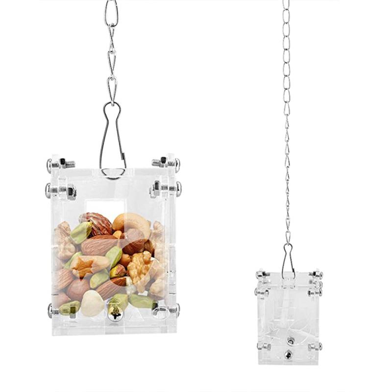 Gamelle Avec Clip Pour Cage Oiseaux - Pour Perruches, Cacatoès, Aras, Inséparables - Transparente