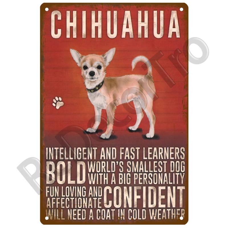 Metal Sign Home Decor Cat Dog Tin Sign Vintage Style Metal Wall Stickers Tin Plaque Retro Metal Poster Metal Plate For Man Cave