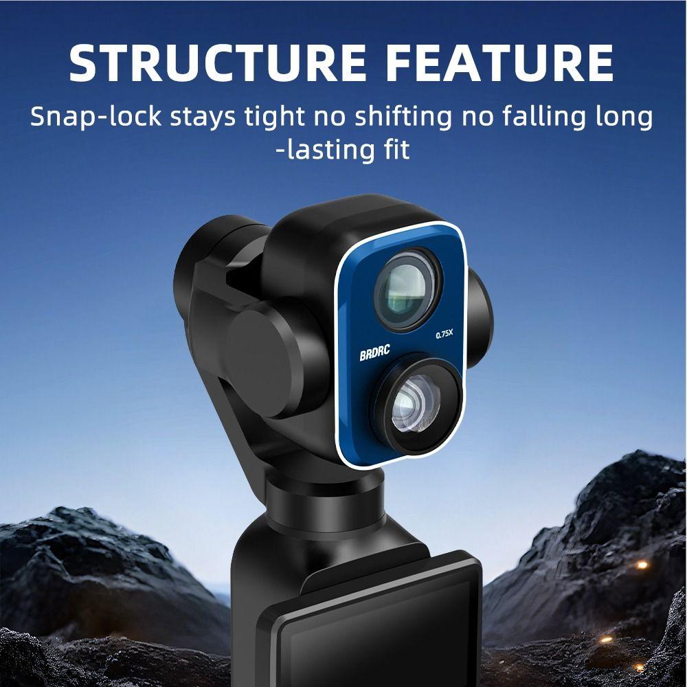 Optisches Glas Weitwinkelfilter für DJI Osmo Pocket 4P Gimbal Kamera Zubehör