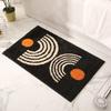 VIKAMA Modern Abstract Art Bath Mat, Soft Fluffy & Non-Slip, Ultra-Absorbent Quick Dry Shower Mat for Luxury Bathroom & Vanity