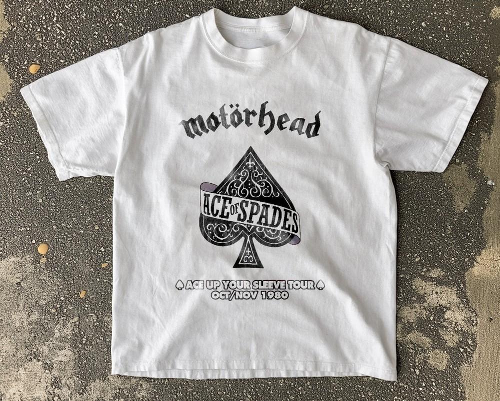 Motorhead Music Poster Ace Of Spades Basic Style Unisex TShirt Size S5XL Unisex T-Shirt XXL