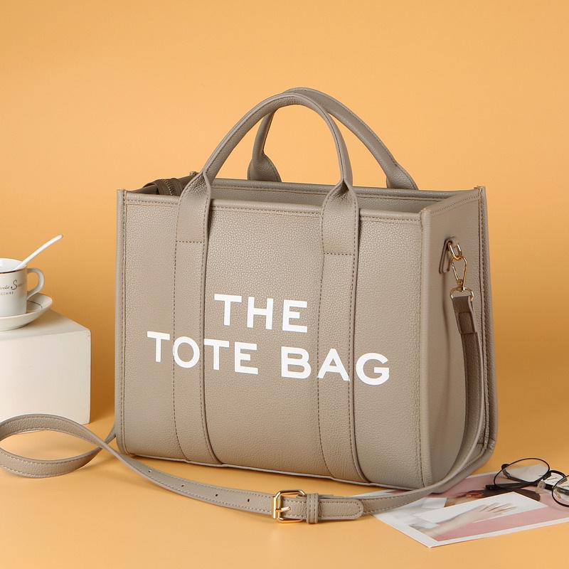 Solid Color PU Leather Women's Tote & Crossbody Shoulder Bag - Large Capacity, Simple & Casual Design