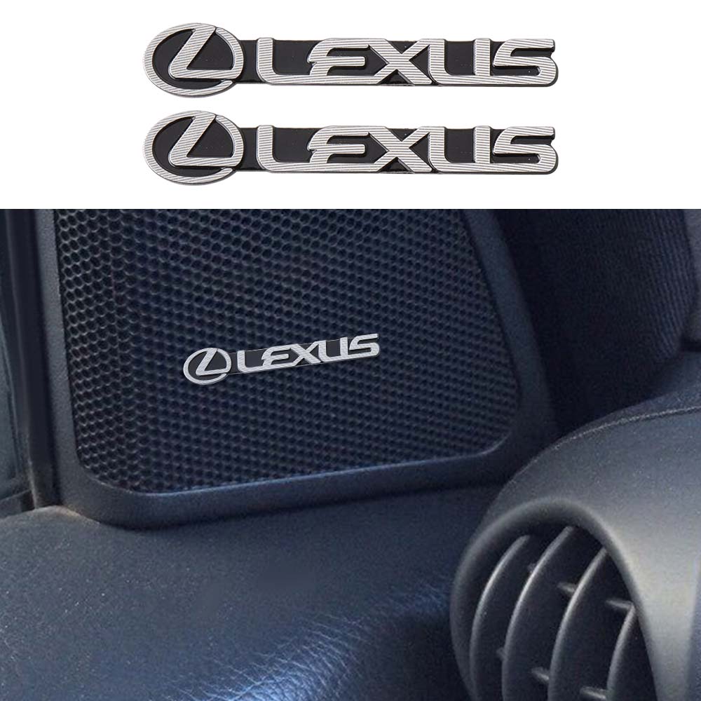 crwxnp1 2/4Pcs Car Audio Sound Speakers Stickers Decals Interior Accessories For Lexus LS LC IS350 ES300h ES300 IS250 IS220d GS350 NX300