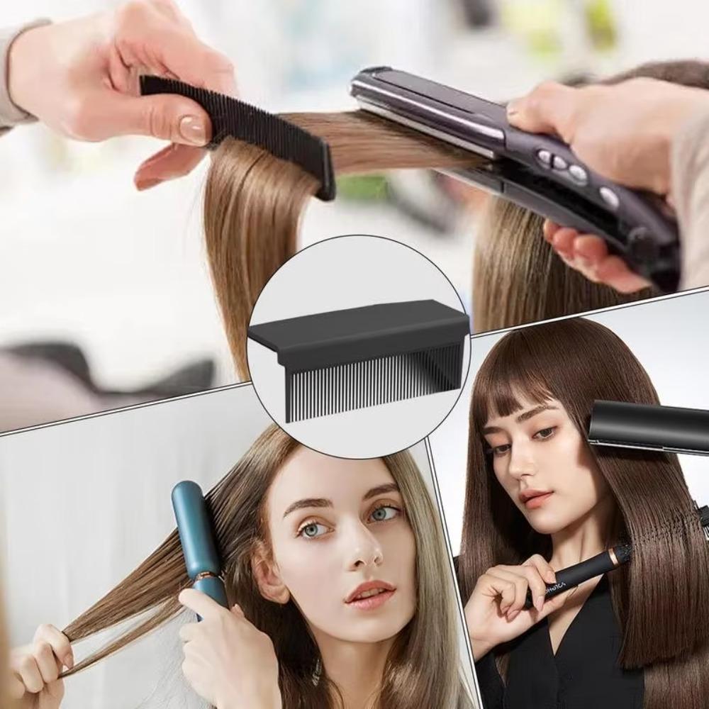 Lightweight Straight Hair Comb Styling Hair Slit Comb  for Flat Ironing Hair Attachment