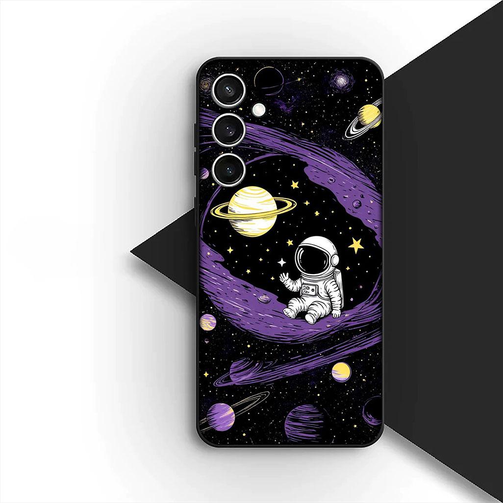 

for Motorola Moto G22 G23 G32 G53 G60 G13 G64 G20 G8 G9 Plus Power E32 Case Universe Galaxy Starry Night Sky Astronaut Rockets Motorola Moto G60